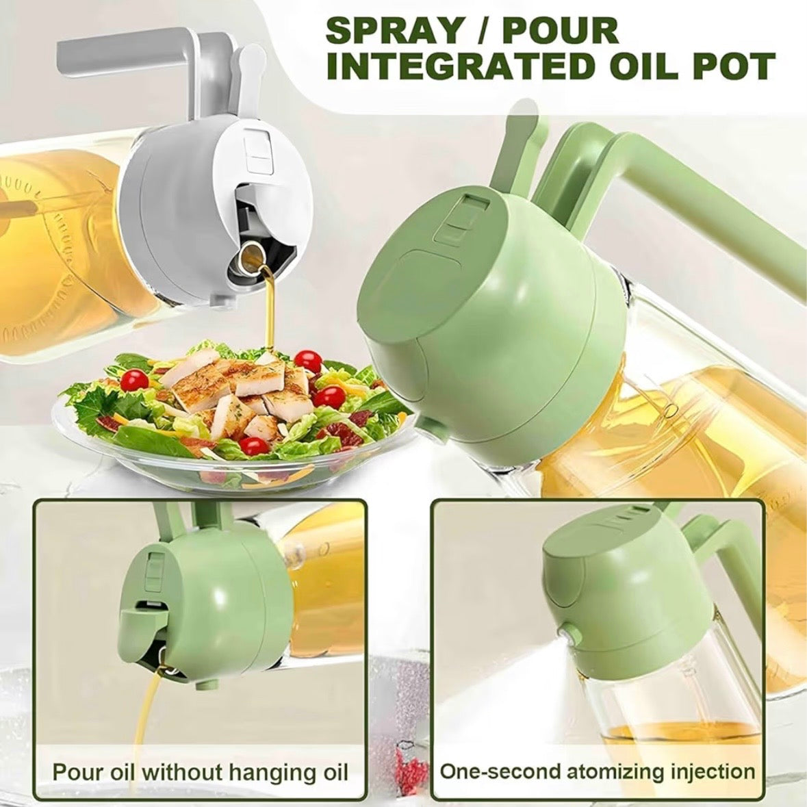 Spray and Pour Oil Bottle
