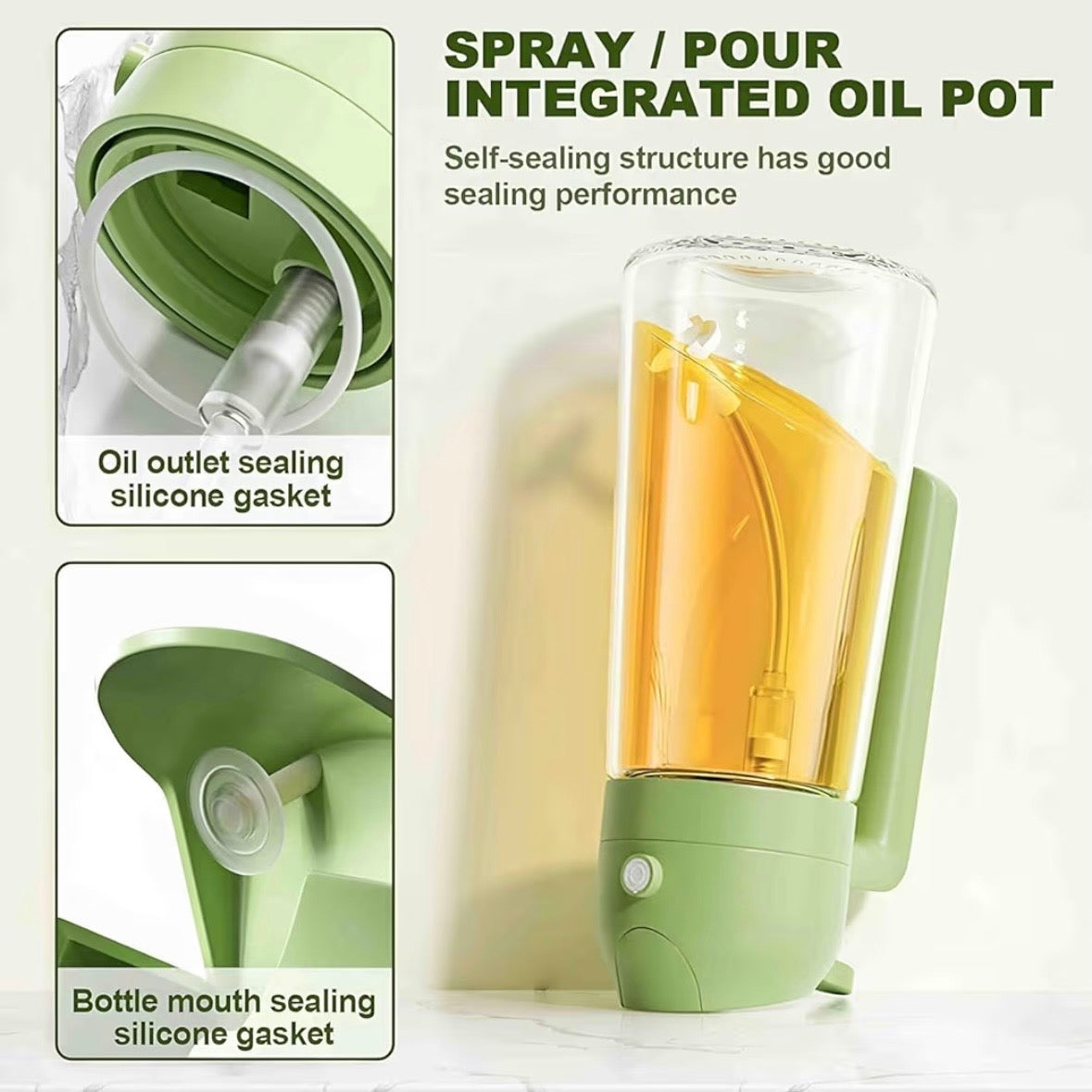Spray and Pour Oil Bottle