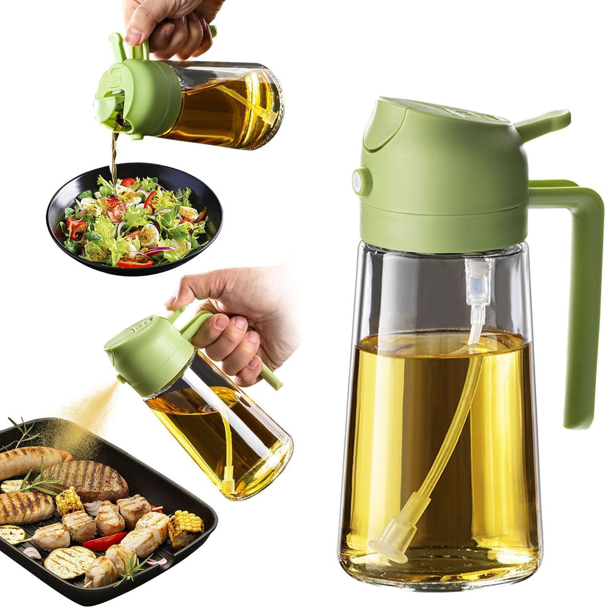 Spray and Pour Oil Bottle
